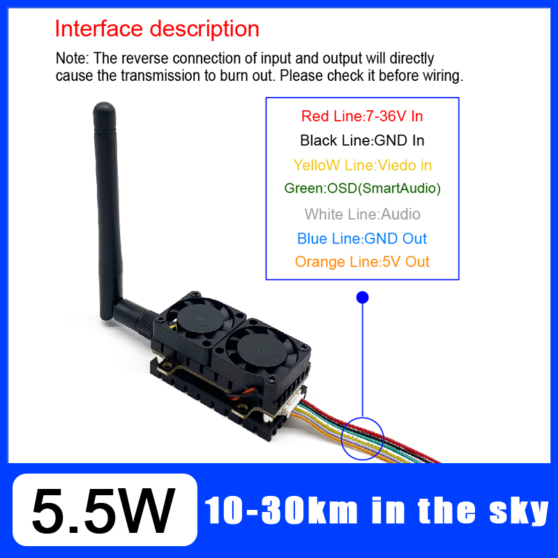Pemancar Video Jarak Jauh 5.8G - Drone Racing Vtx ulasan dan harga